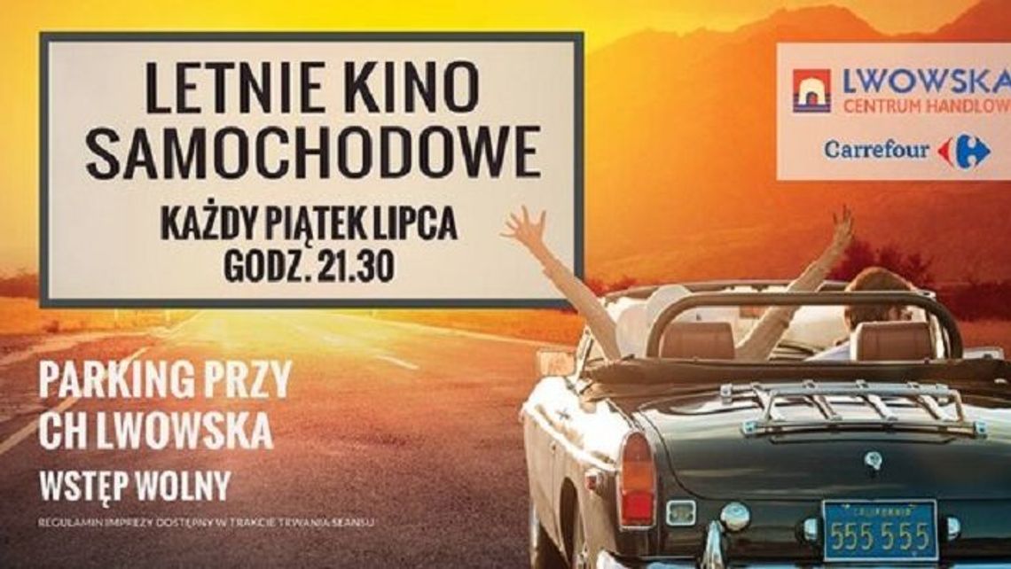 Kino samochodowe w Zamościu. Program seansów