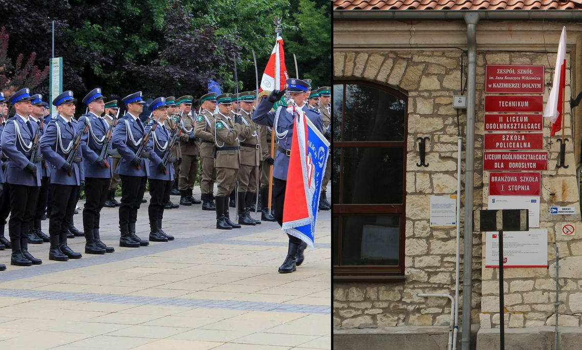 policjanci, technikum w Kazimierzu Dolnym