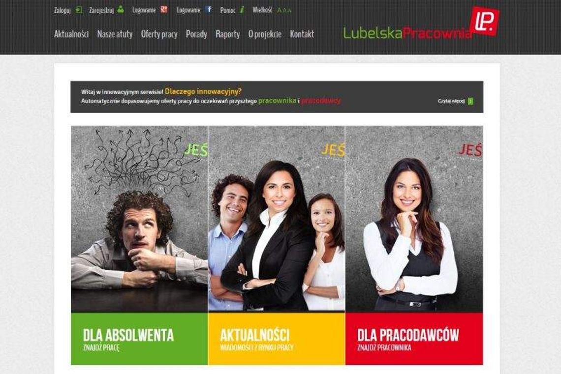 Kliknij i znajdź pracę w woj. lubelskim. Ruszył nowy portal