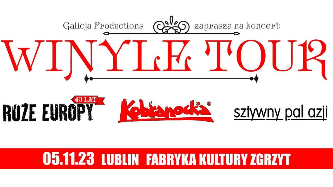 Kobranocka, Róże Europy, Sztywny Pal Azji w Fabryce Kultury Zgrzyt