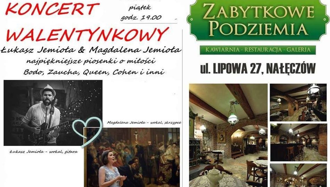 Kocnert walentynkowy Łukasza i Magdaleny Jemiołów w Nałęczowie