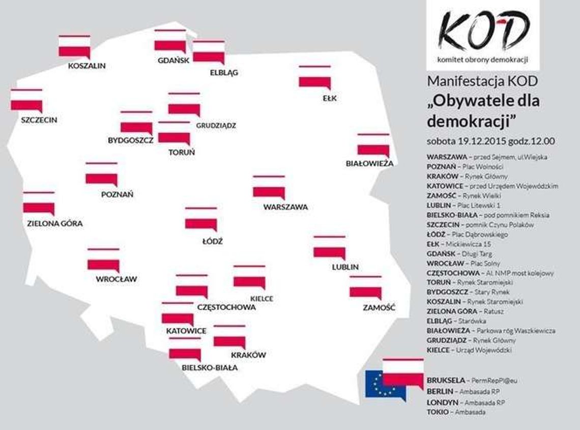 KOD znów manifestuje
