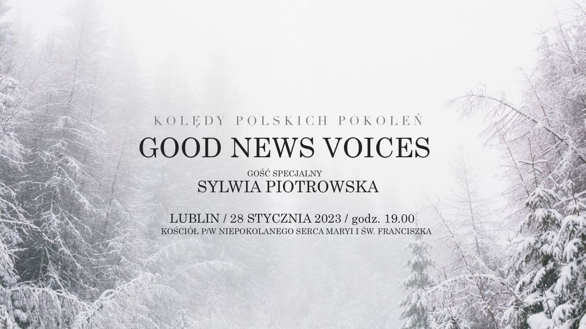 Kolędowanie na Poczekajce. Koncert Good News Voices