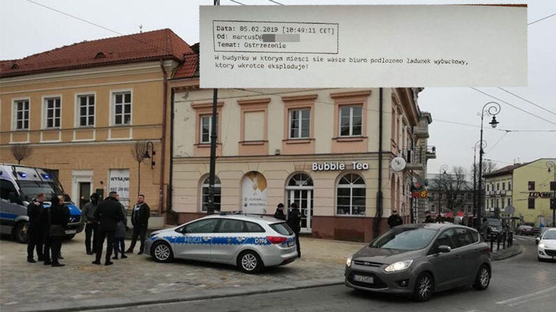 Kolejny alarm bombowy w biurze poselskim w centrum Lublina