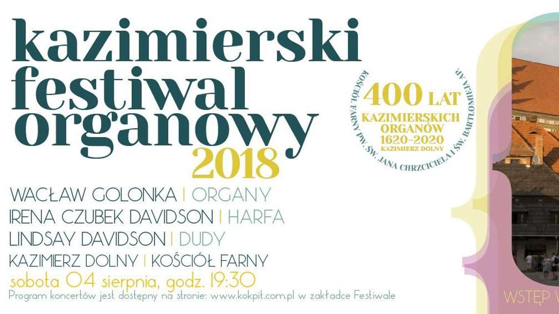 Kolejny koncert organowy w Kazimierzu Dolnym