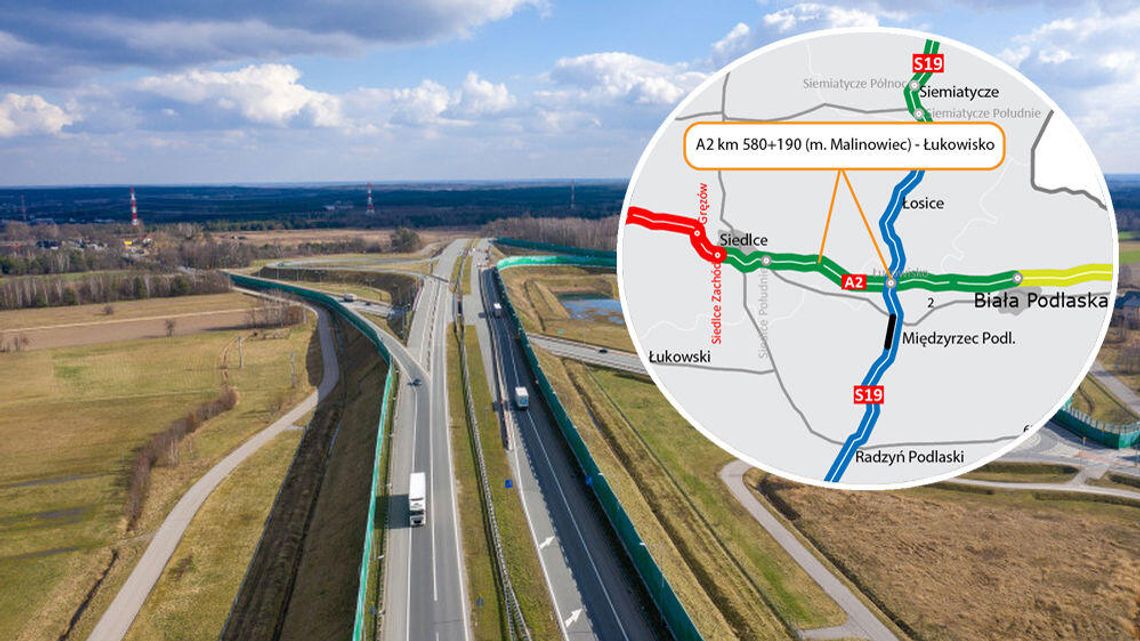 Kolejny odcinek A2 do Białej Podlaskiej krok od budowy