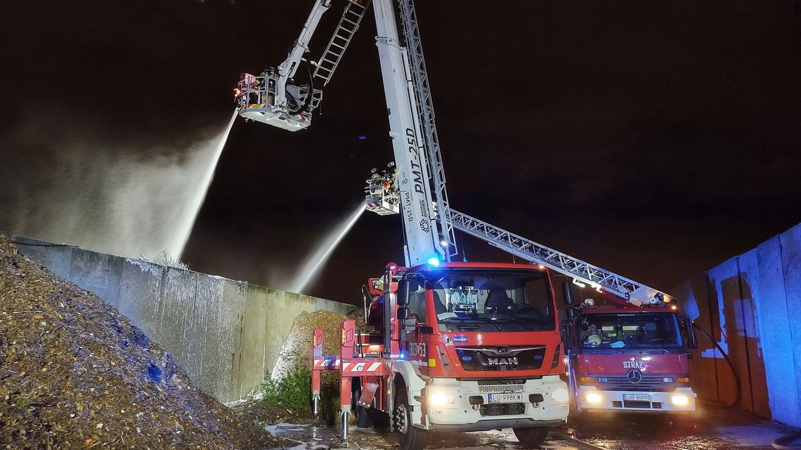 Kolejny pożar odpadów w Lubelskiem. Tym razem w Lublinie
