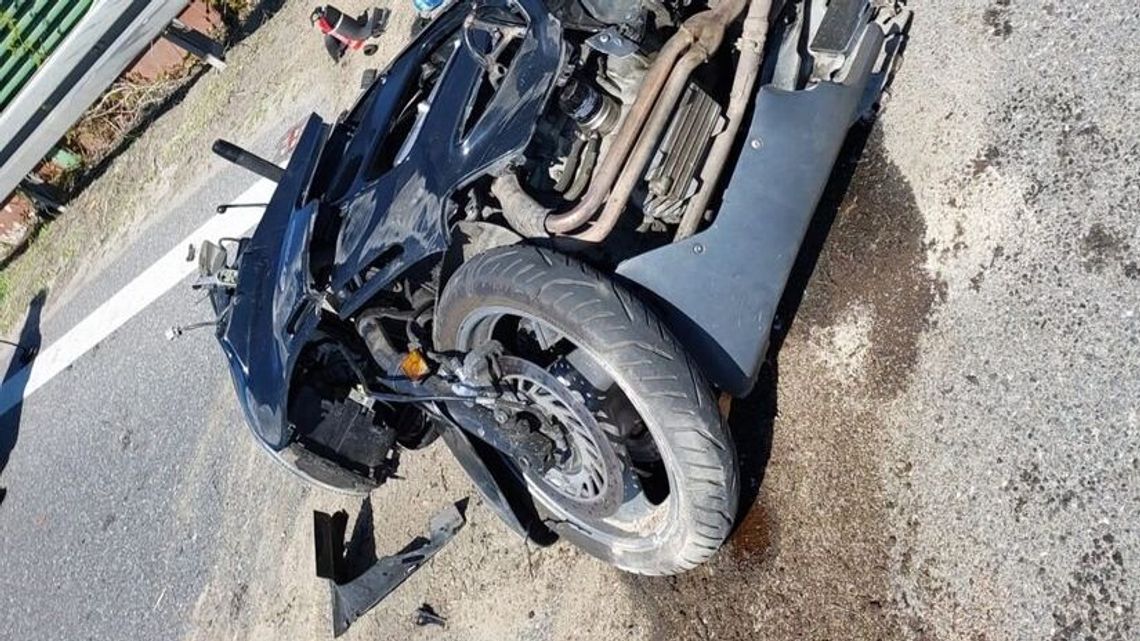 Kolejny wypadek motocyklisty