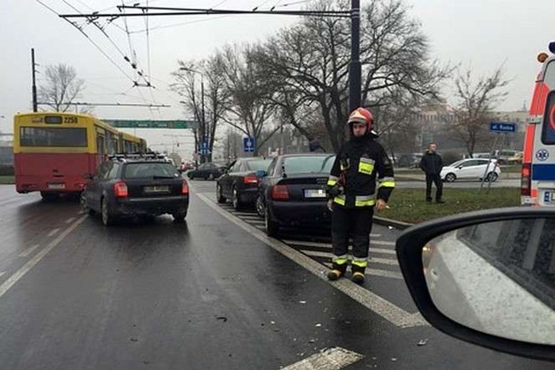 Kolizja na skrzyżowaniu ul. Ruskiej i Podzamcze
