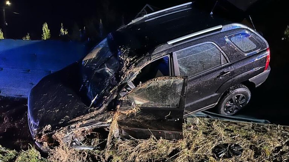 Kolizja w Starym Pożogu. Za kółkiem pijany bez prawa jazdy Kolizja w Starym Pożogu. Za kółkiem pijany bez prawa jazdy