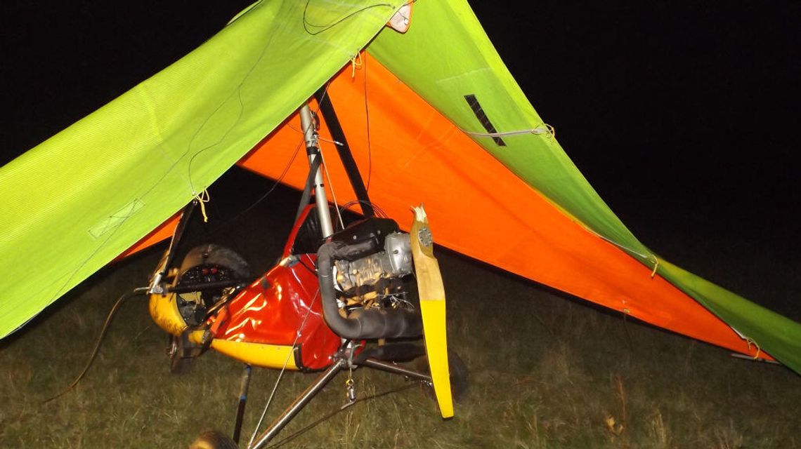 Kolonia Serniki: Awaryjne lądowanie motolotni