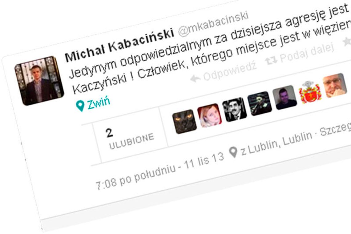 Komisja etyki ukarała Kabacińskiego za wpis na Twitterze