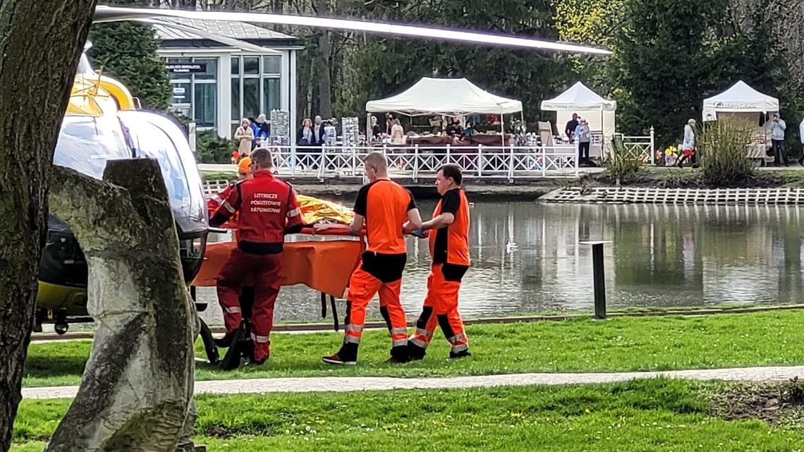 Konar drzewa uderzył dziecko w głowę. Dziewczynka straciła przytomność