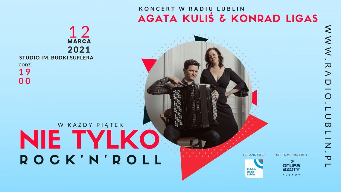 Koncert Agaty Kuliś i Konrada Ligasa w Radiu Lublin
