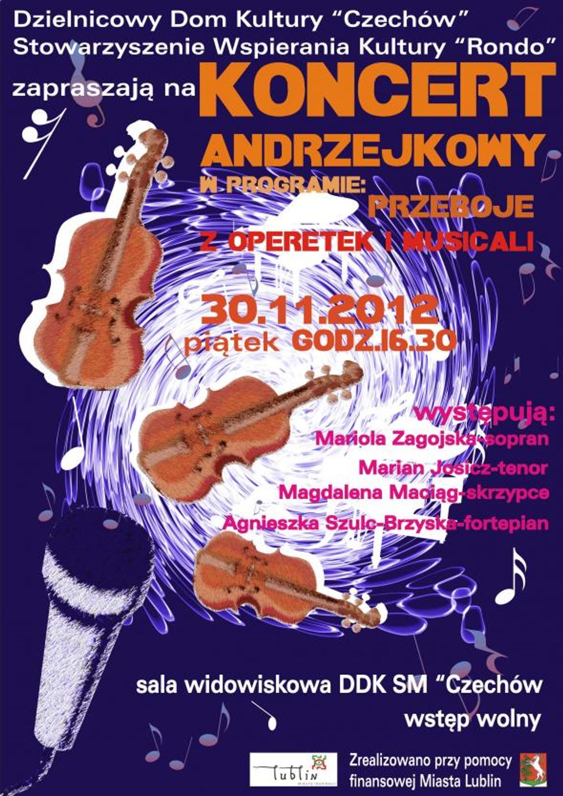 Koncert Andrzejkowy w DDK \"Czechów\"