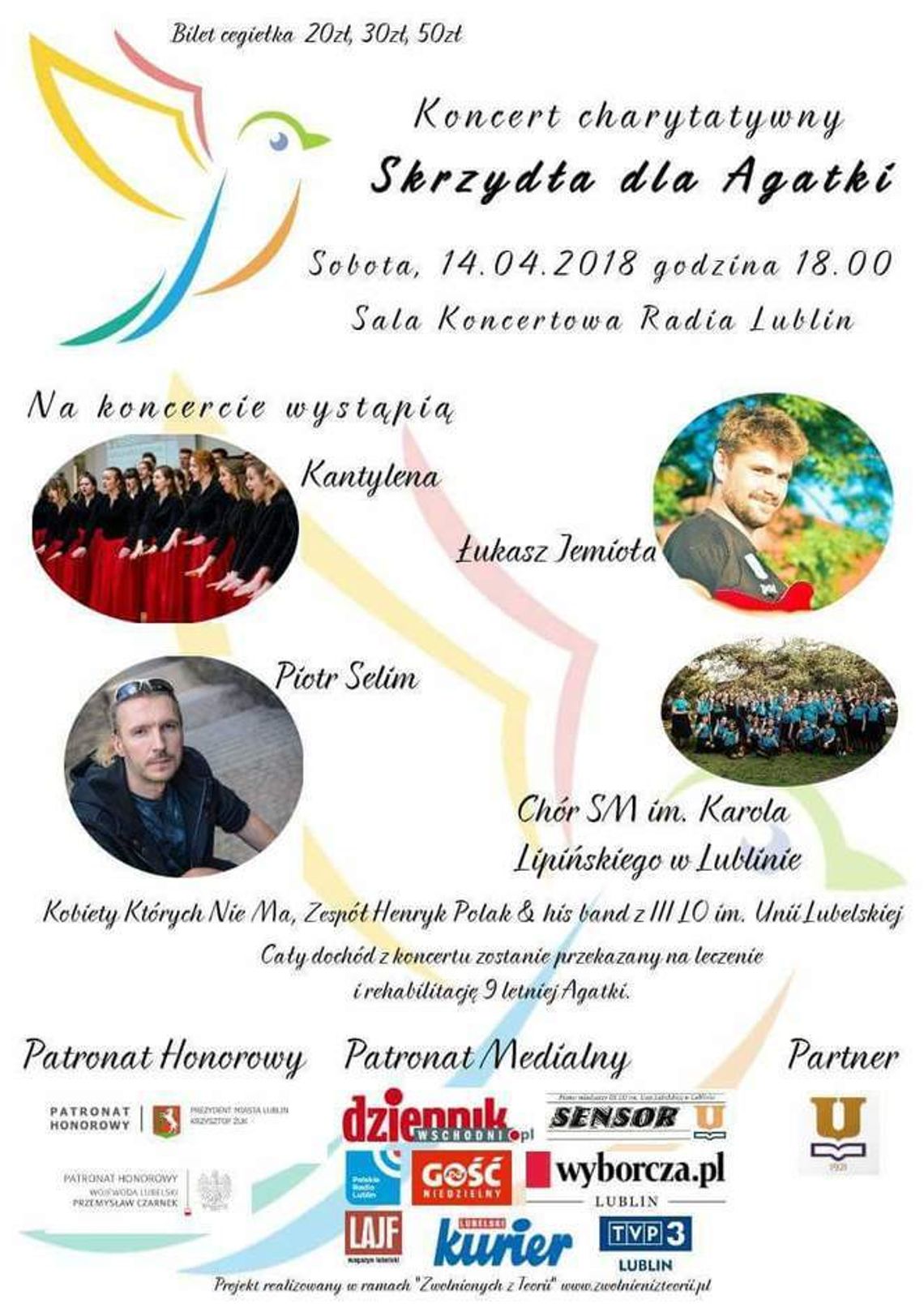 Koncert Charytatywny "Skrzydła dla Agatki" Koncert Charytatywny "Skrzydła dla Agatki"