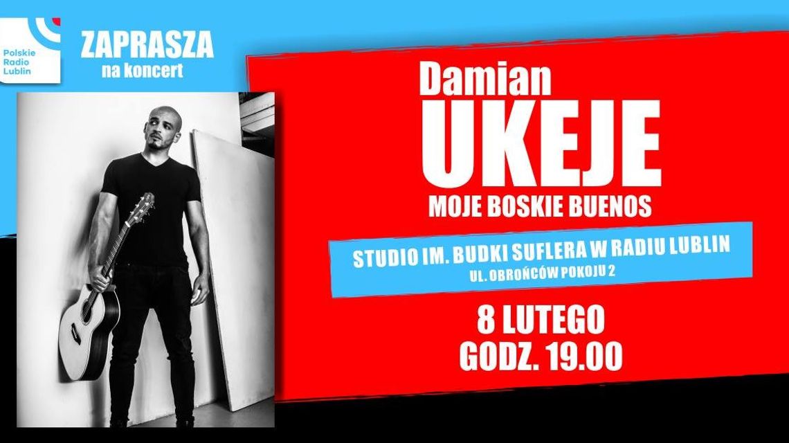 Koncert Damiana Ukeje w Radiu Lublin