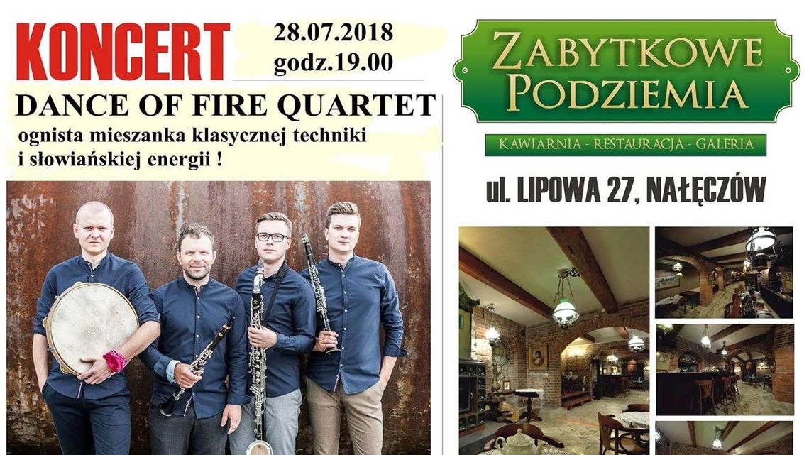 Koncert Dance of Fire Quartet w Nałęczowie