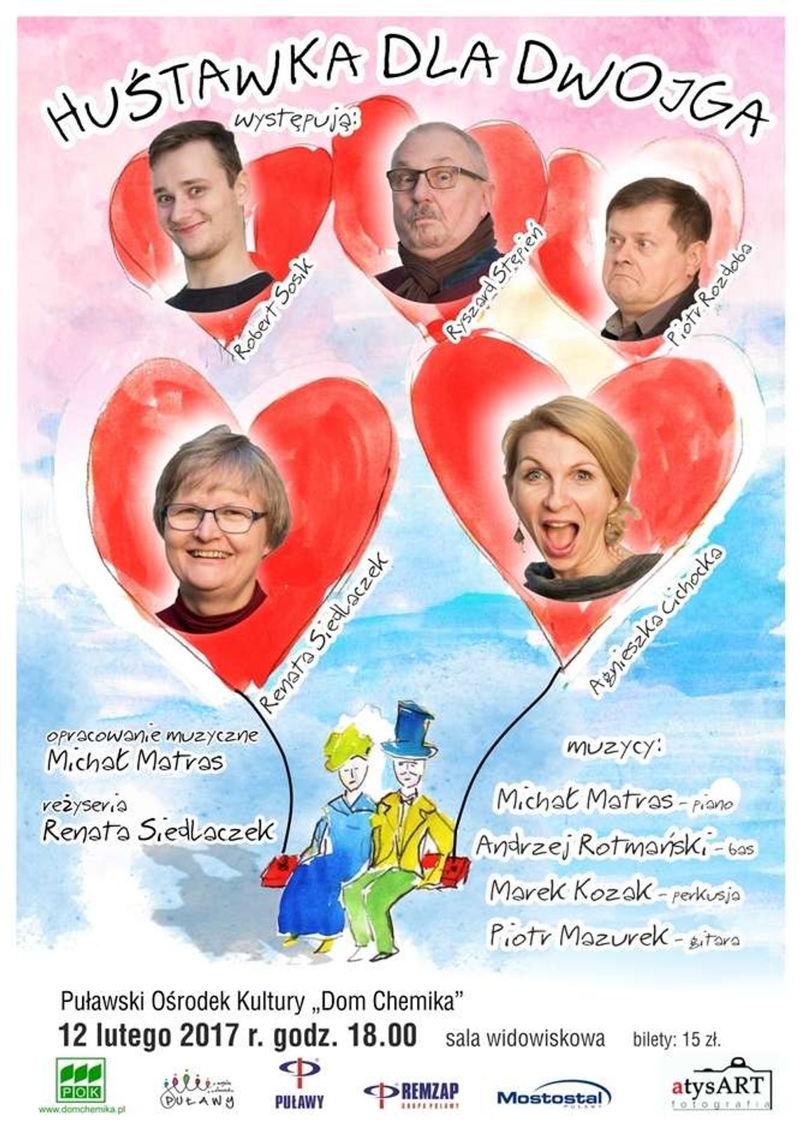 Koncert "Huśtawka dla dwojga" w puławskim Domu Chemika