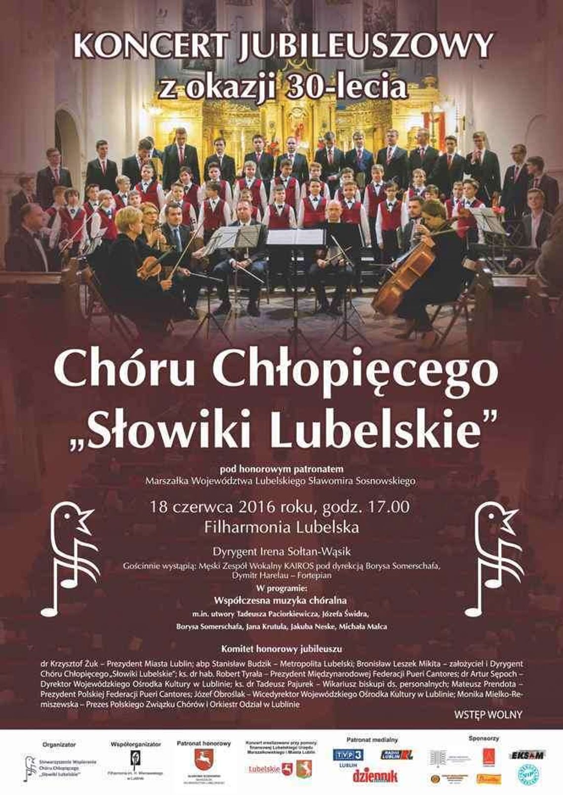 Koncert jubileuszowy "Słowików Lubelskich"