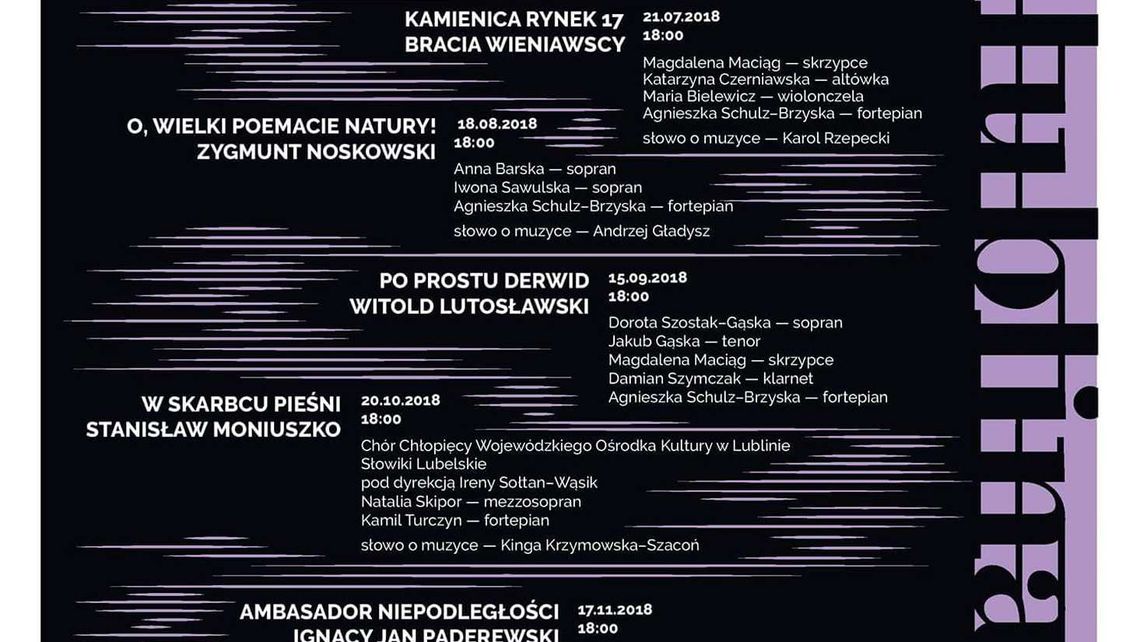 Koncert: "O, Wielki Poemacie Natury!" w Trybunale Koronnym