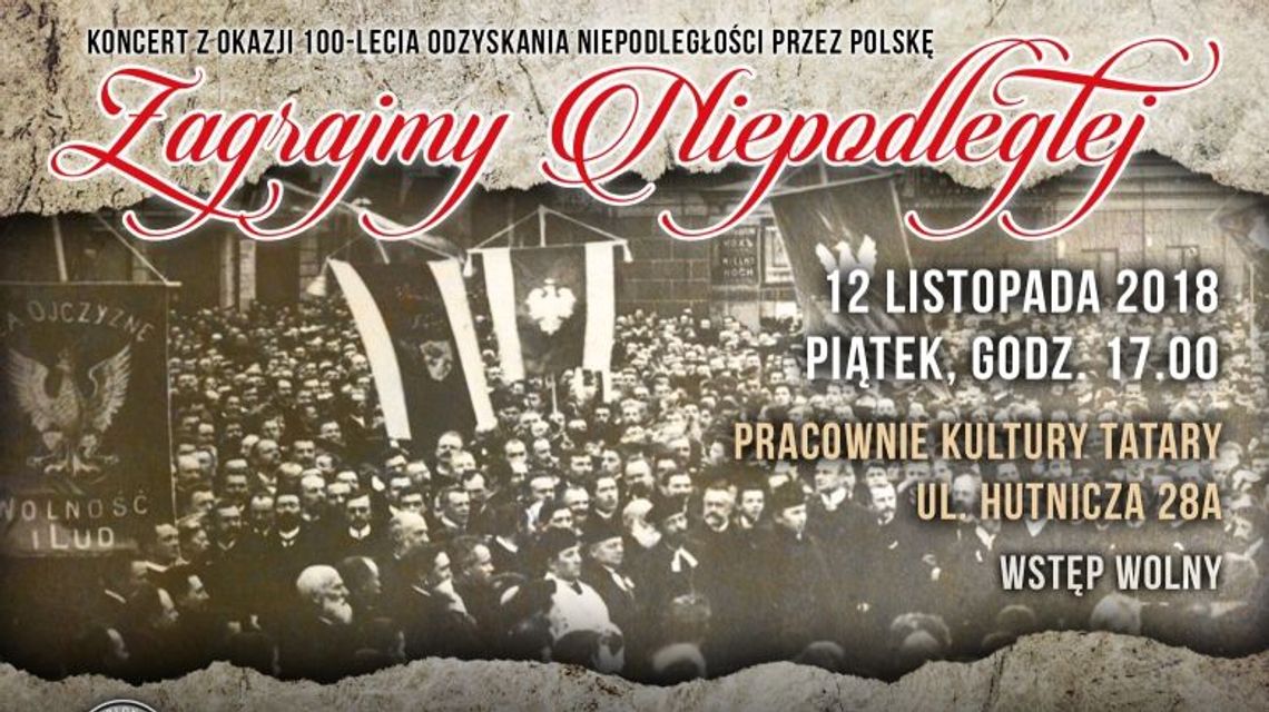 Koncert patriotyczny w Pracowniach Kultury Tatary