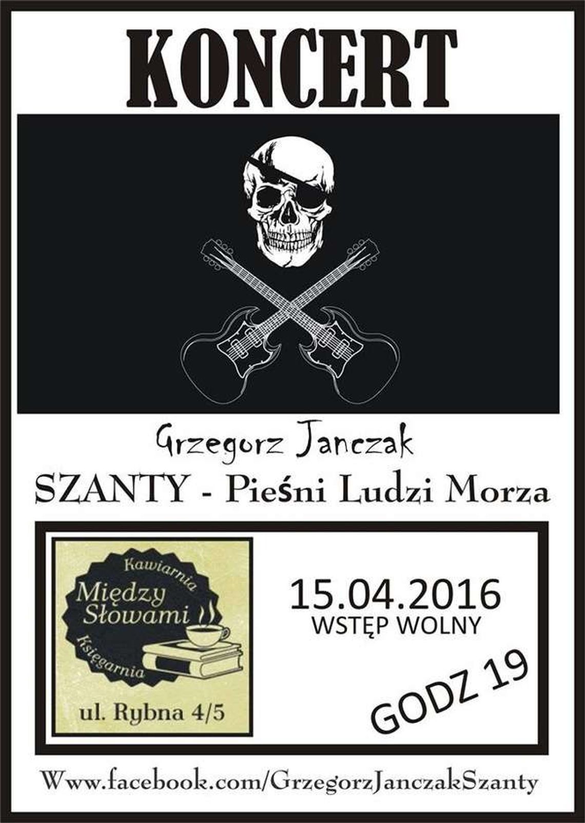 Koncert: Pieśni Ludzi Morza w Kawiarni Między Słowami Koncert: Pieśni Ludzi Morza w Kawiarni Między Słowami
