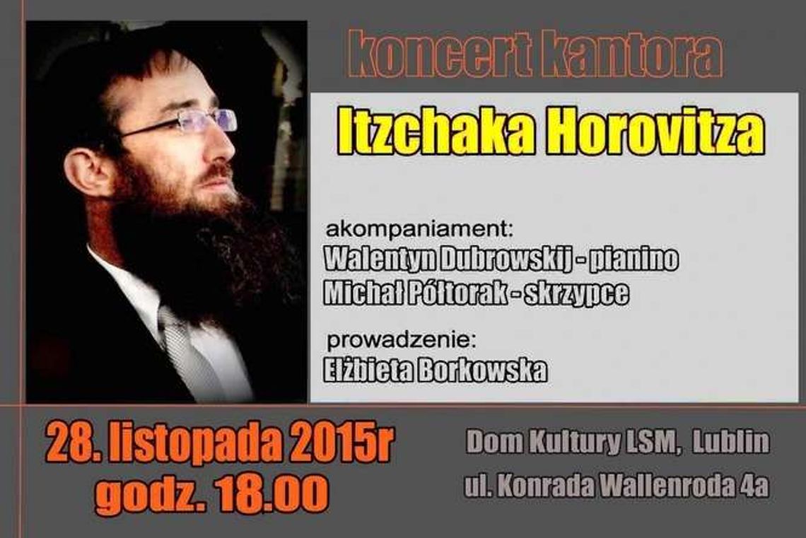 Koncert pieśni żydowskich w DK LSM