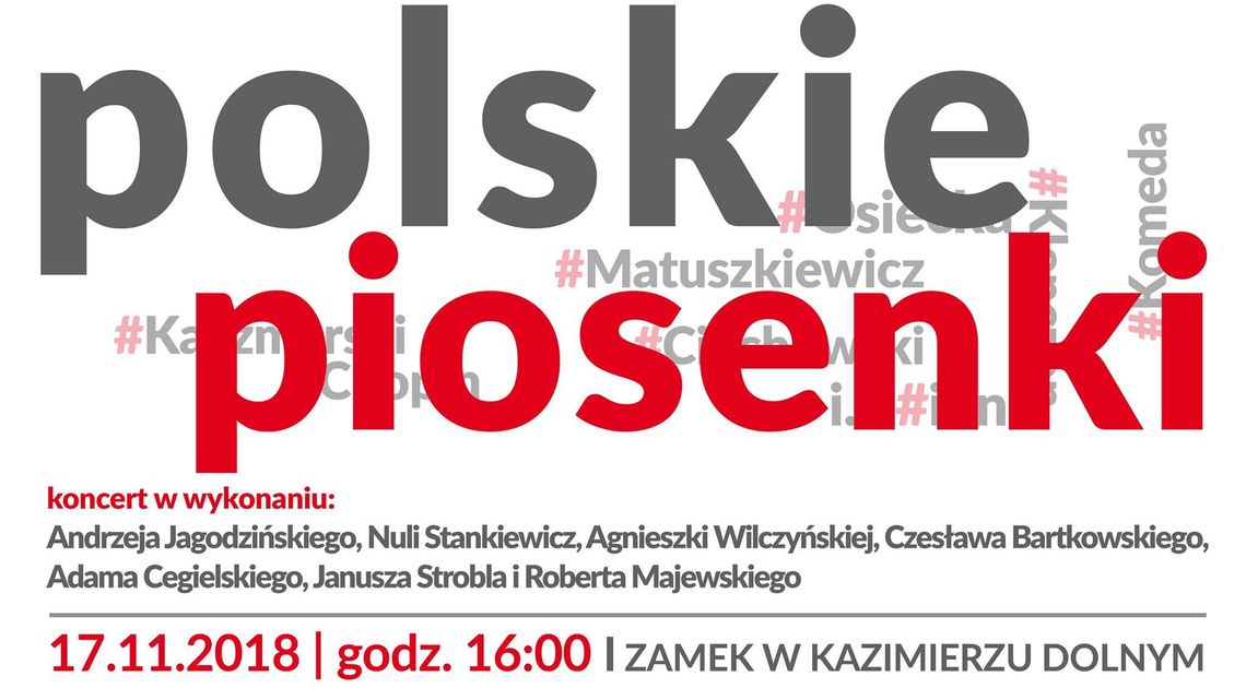 Koncert "Polskie Piosenki" w Kazimierzu Dolnym