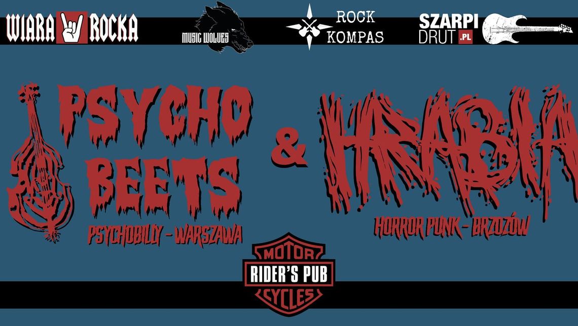 Koncert Psycho Beets i Hrabia w Rider's Pub