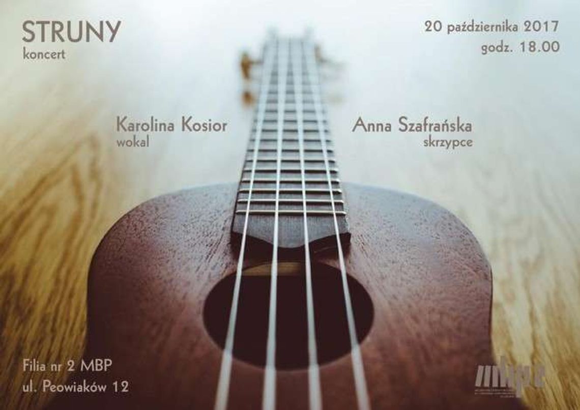 Koncert "Struny" w filii nr 2 MBP w Lublinie
