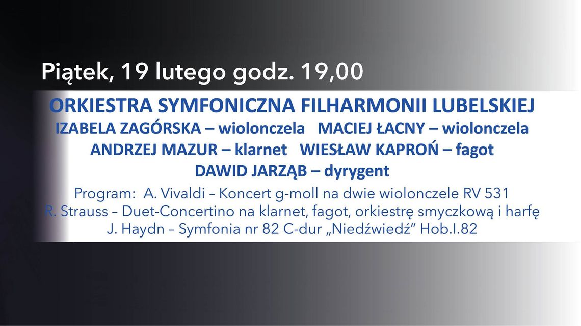 Koncert symfoniczny: Vivaldi/Strauss/Haydn w Filharmonii