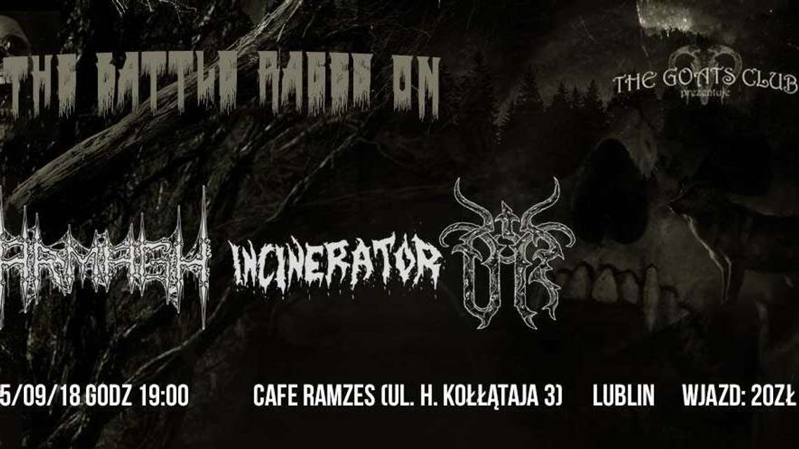 Koncert "The Battle Rages On" w pubie Ramzes