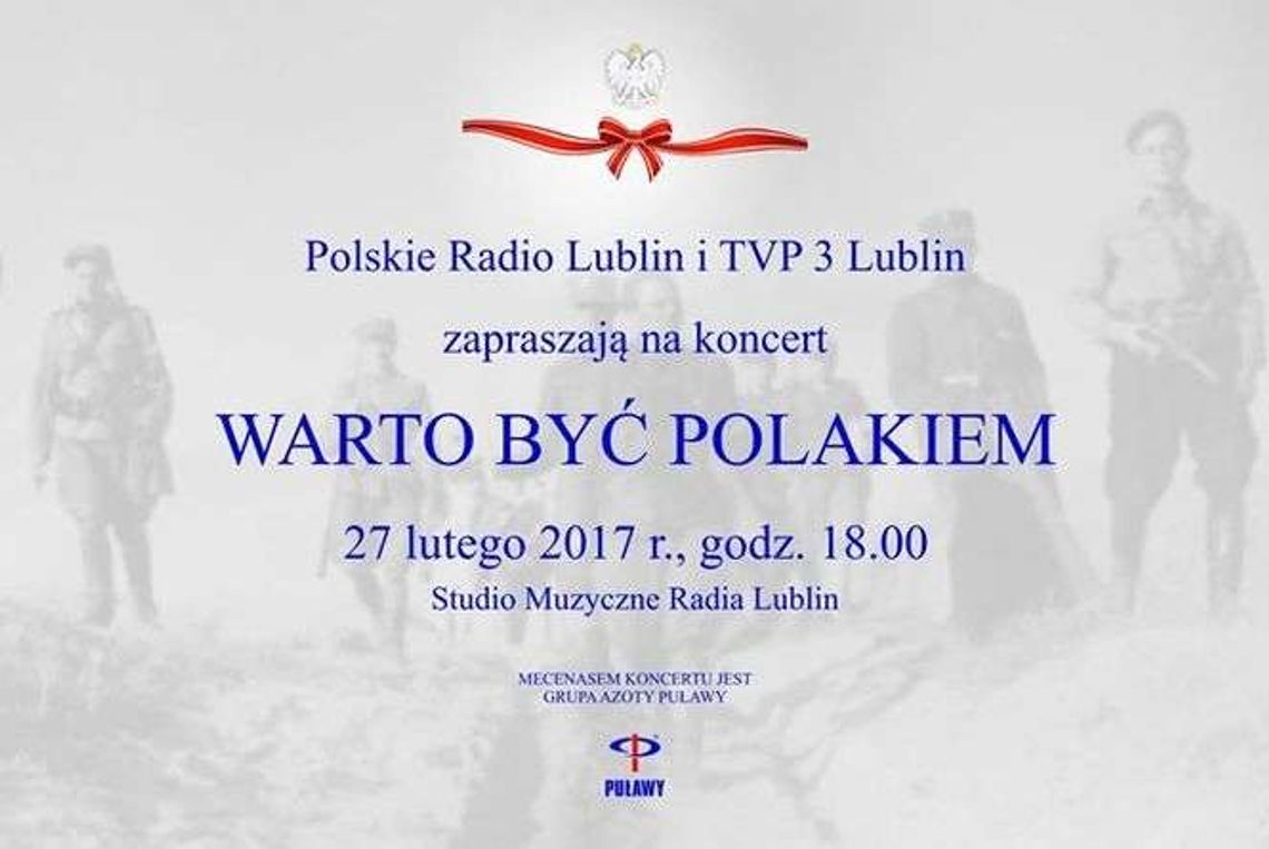 Koncert "Warto być Polakiem" w Radio Lublin