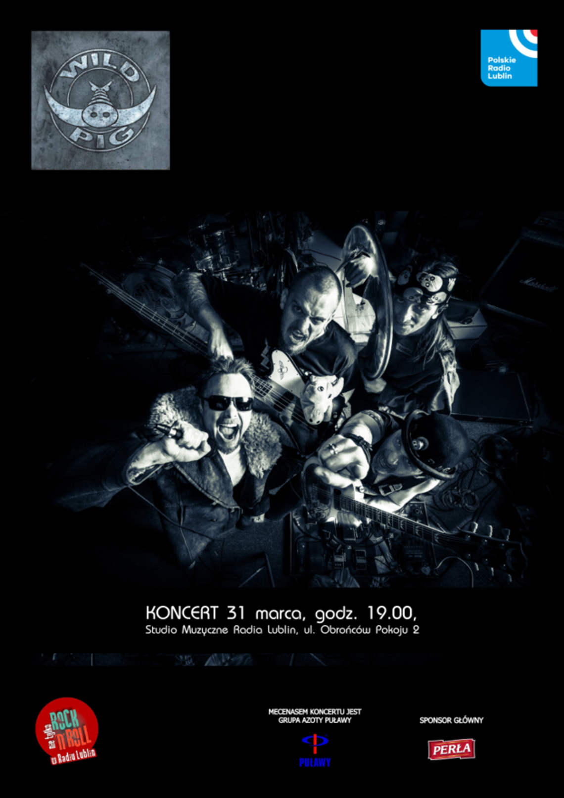 Koncert Wild Pig w Radiu Lublin