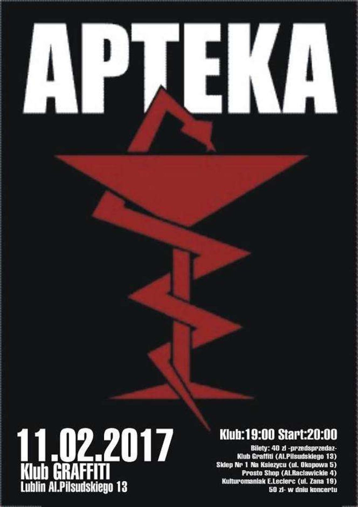 Koncert zespołu Apteka w Graffiti