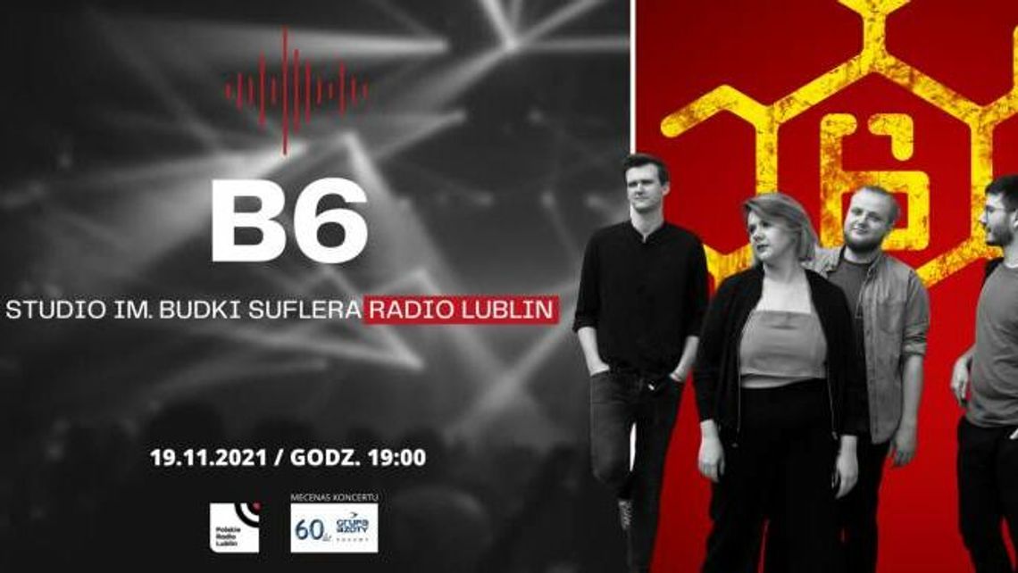 Koncert zespołu B6 w Radiu Lublin