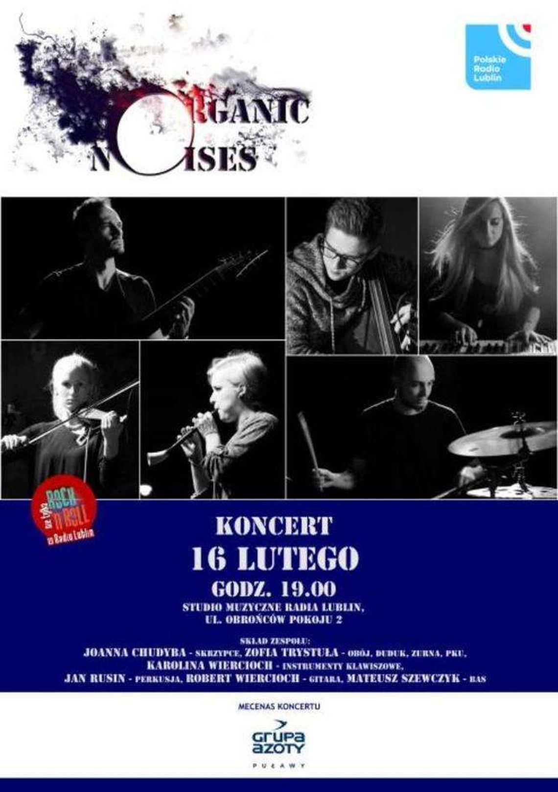 Koncert zespołu Organic Noises w Radiu Lublin