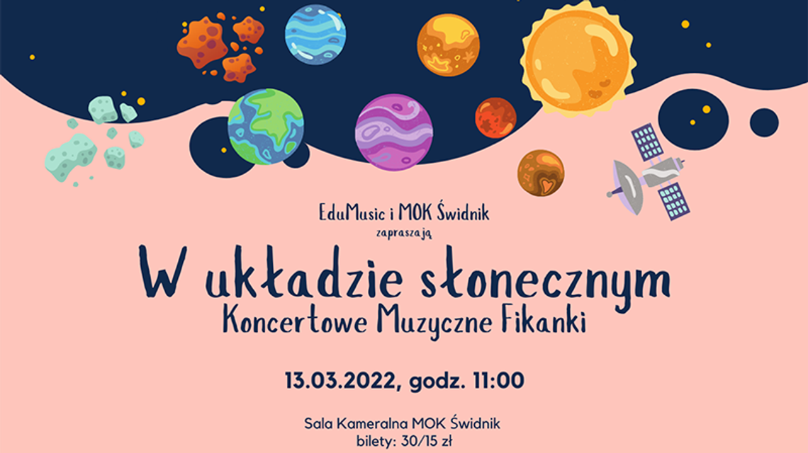 Koncertowe Muzyczne Fikanki. Propozycja dla dzieci w Świdniku