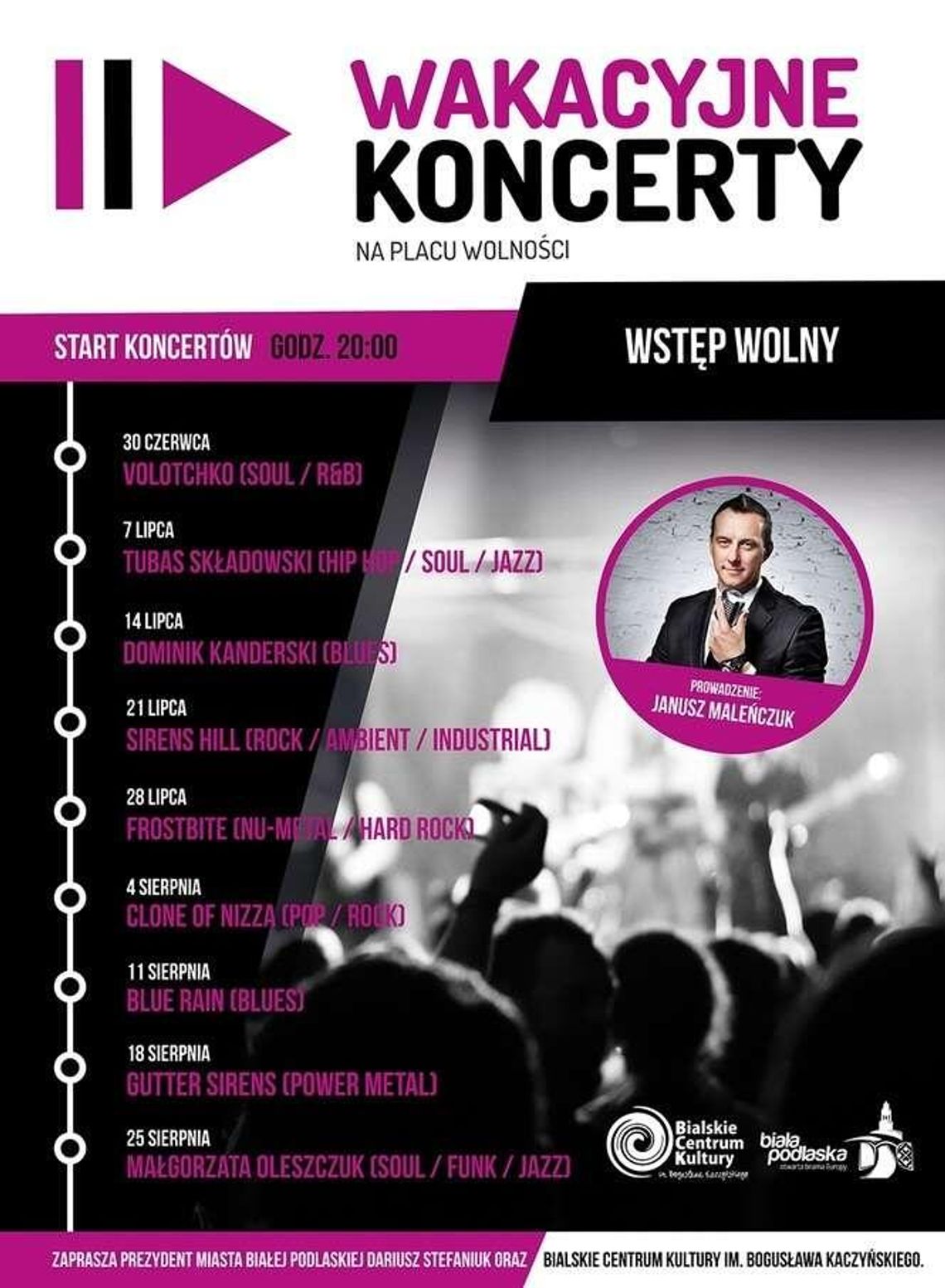 Koncerty na Placu Wolności w Białej Podlaskiej: Volotchko na start