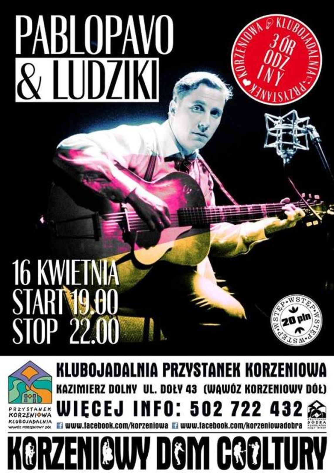 Koncerty w Przystanku Korzeniowa. The Gate, Pablopavo i Ludziki