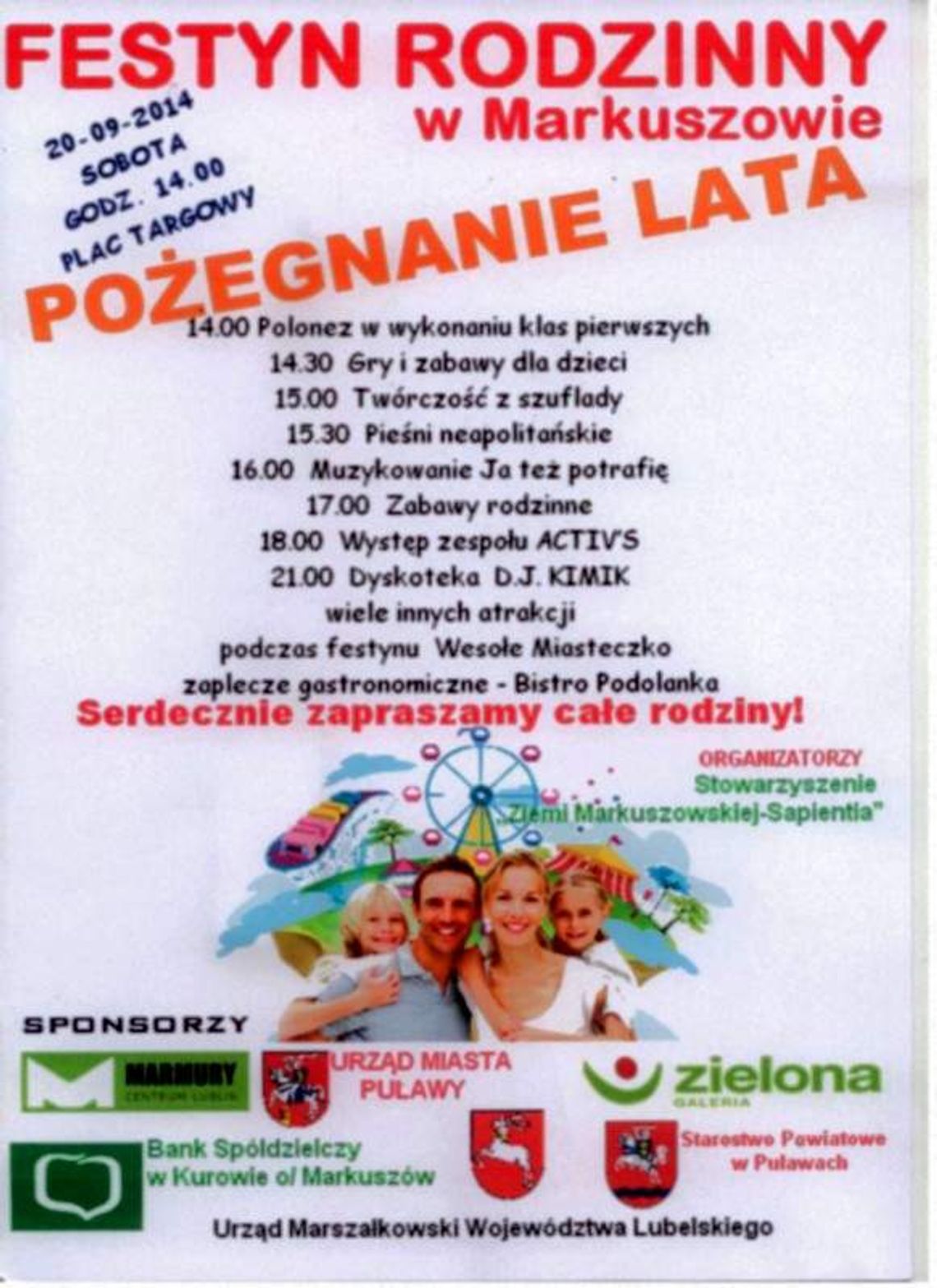 Koniec lata w Markuszowie. Na rowerze i festynie