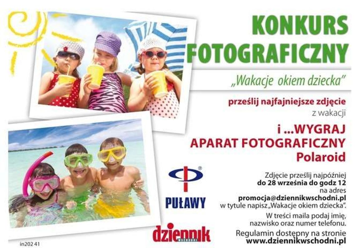 Konkurs fotograficzny "Wakacje okiem dziecka". Wygraj aparat Polaroid