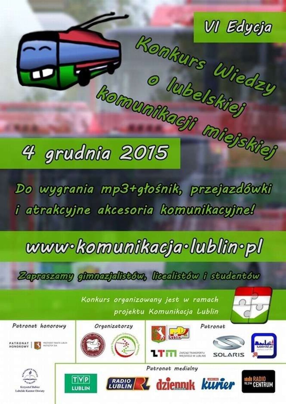 Konkurs wiedzy o lubelskiej komunikacji miejskiej Konkurs wiedzy o lubelskiej komunikacji miejskiej
