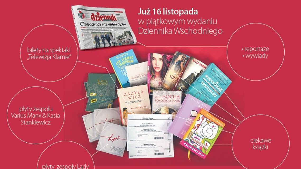 Konkursy! Wygraj książki, bilety i płyty w Dzienniku Wschodnim Konkursy! Wygraj książki, bilety i płyty w Dzienniku Wschodnim