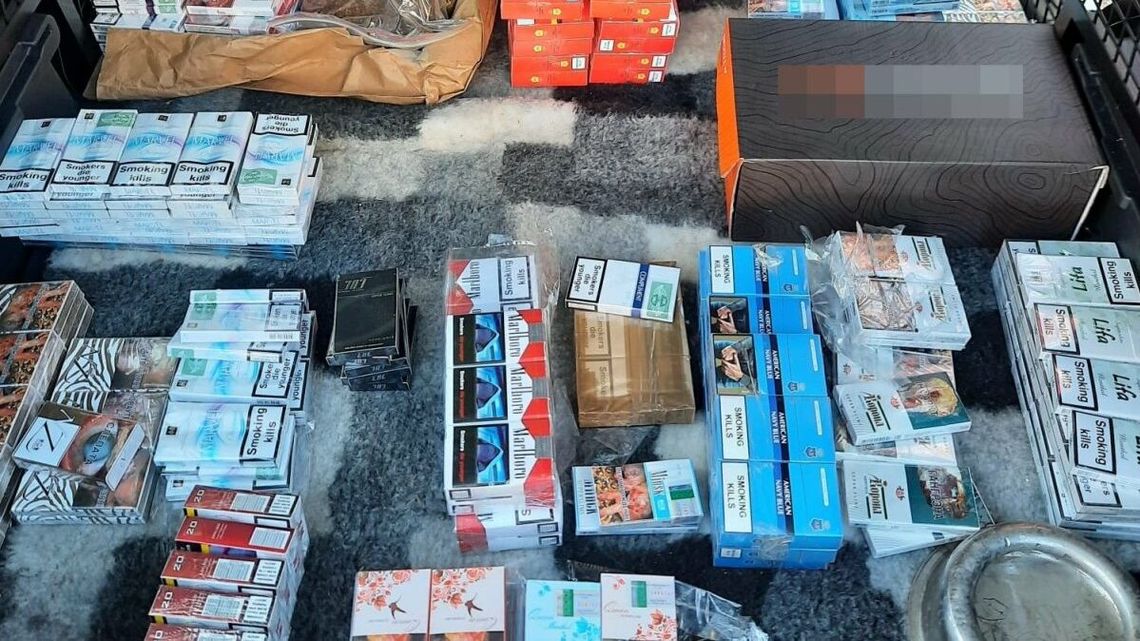 Kontrabanda na targowisku w Lublinie. Spora ilość