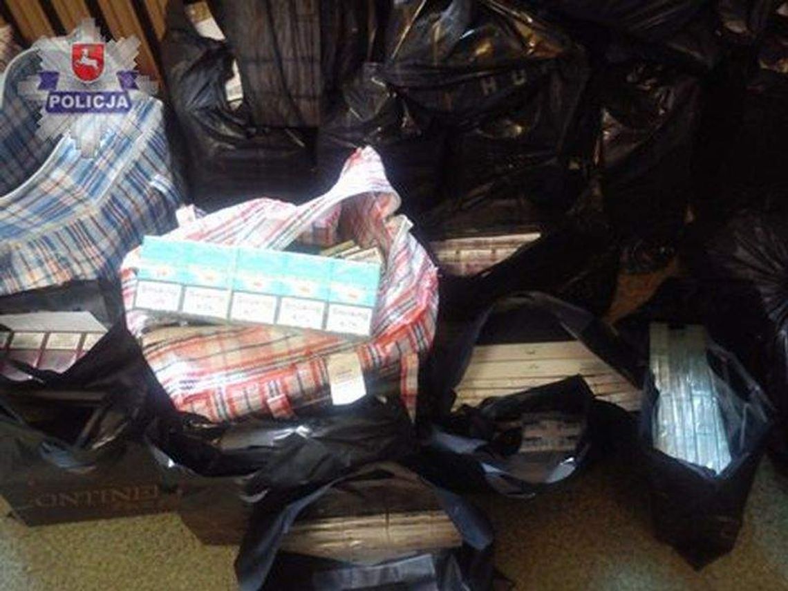 Kontrabanda w aucie Armeńczyka: 1,3 tys. paczek papierosów i alkohol