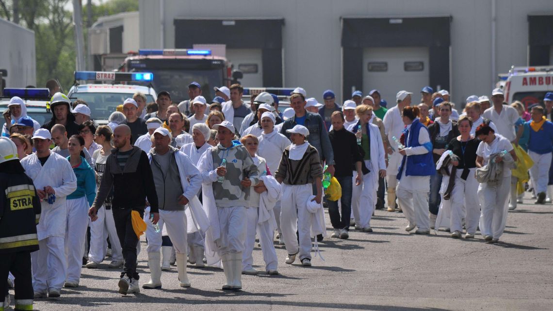 Kontrole w zakładzie drobiarskim, produkcja wstrzymana