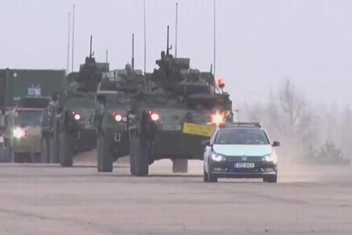 Konwój amerykańskich wojsk przejedzie przez Polskę Konwój amerykańskich wojsk przejedzie przez Polskę