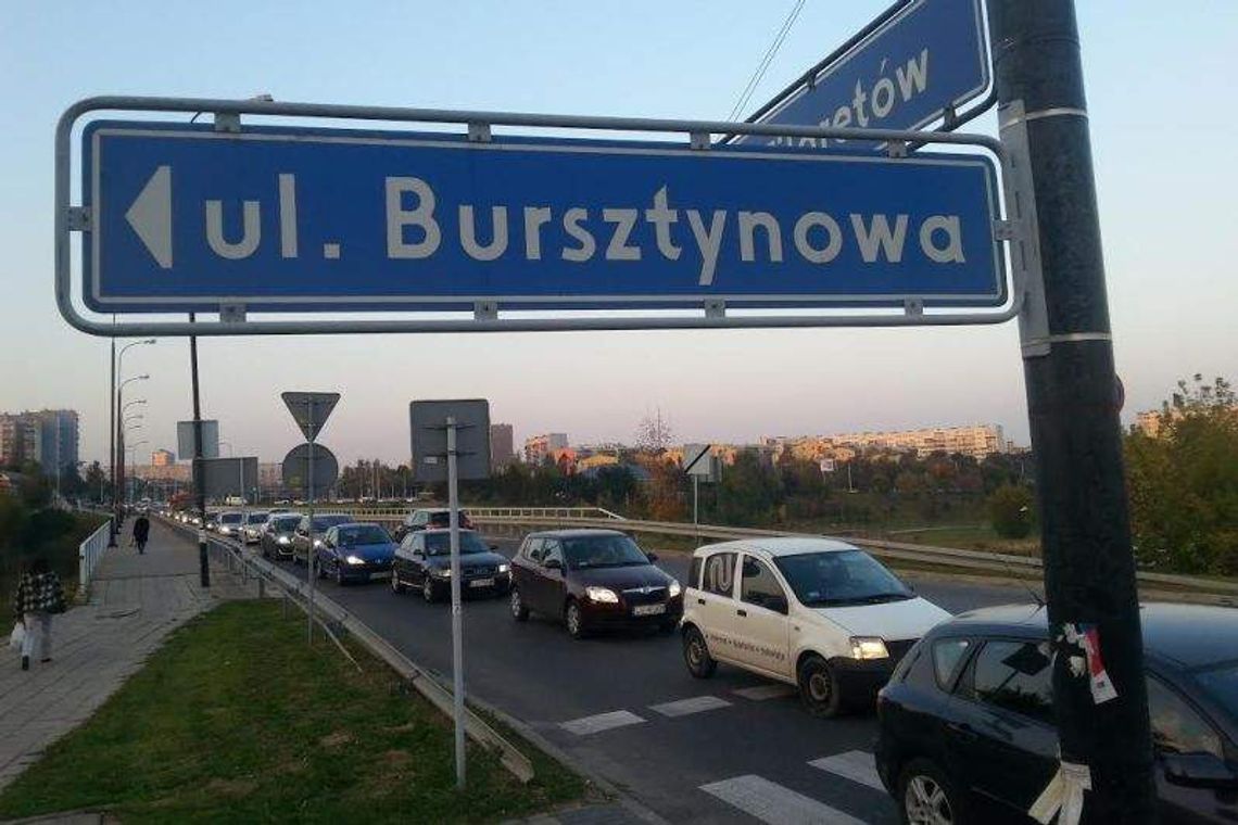 Korek-gigant na Czubach. Przez roboty drogowe